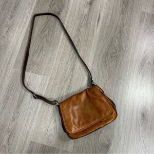 Valentina Brown Leather Crossbody Bag